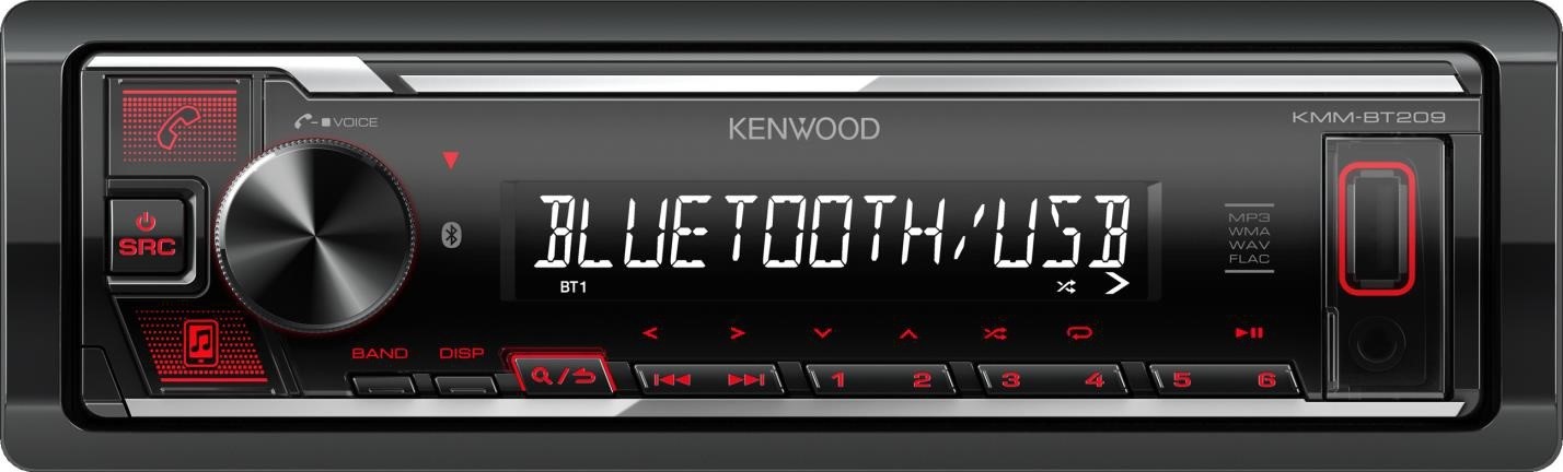 Missie Vast en zeker blauwe vinvis Kenwood KMM-BT209 Autoradio bij Automat