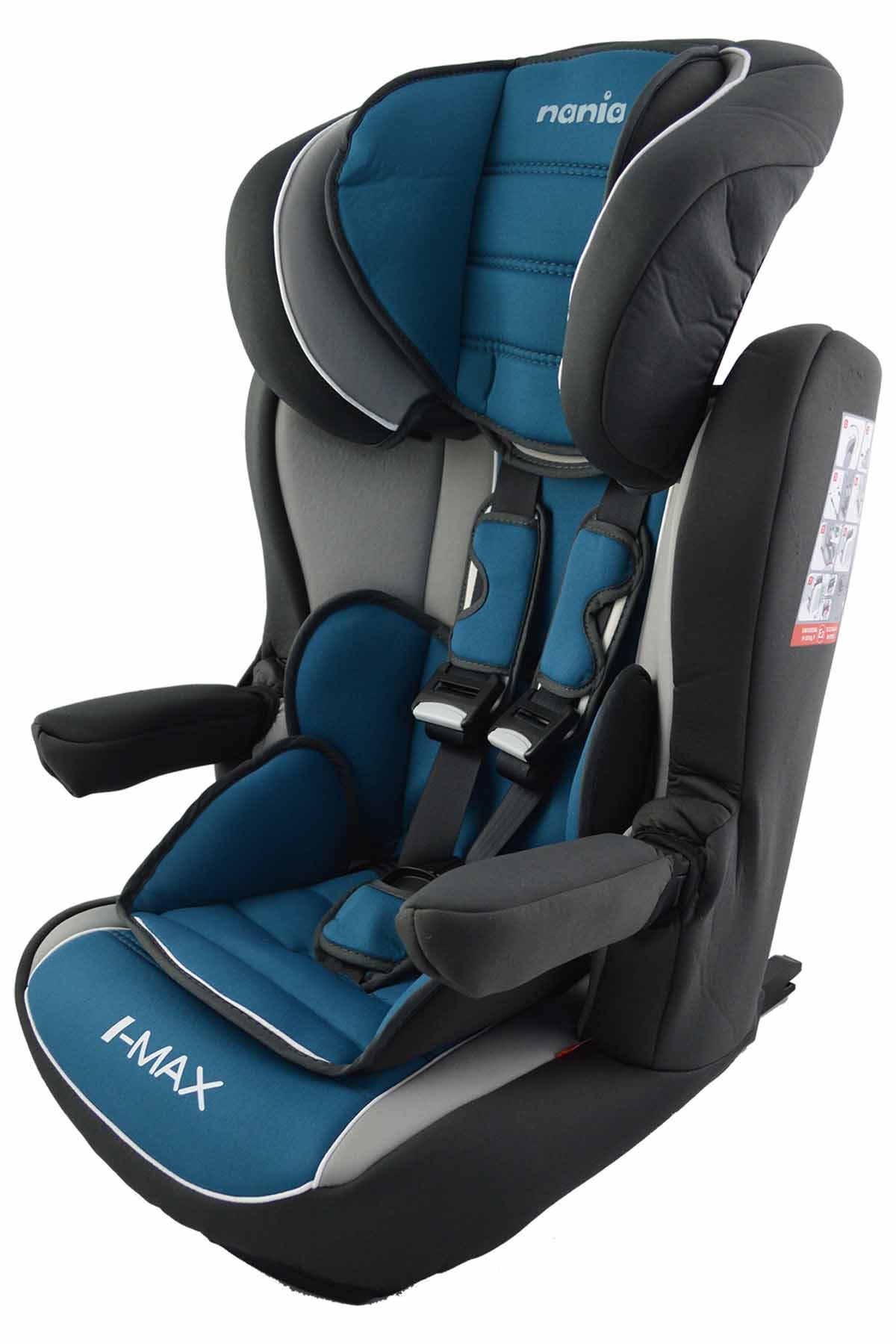 ISOFIX Autostoel LUXE iMax Grijs, Blauw bij Automat